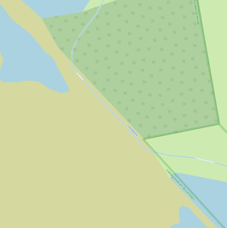 Kaart van  Veldbeek Voorst.