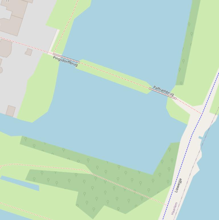 Kaart van  Verdronken Plas.