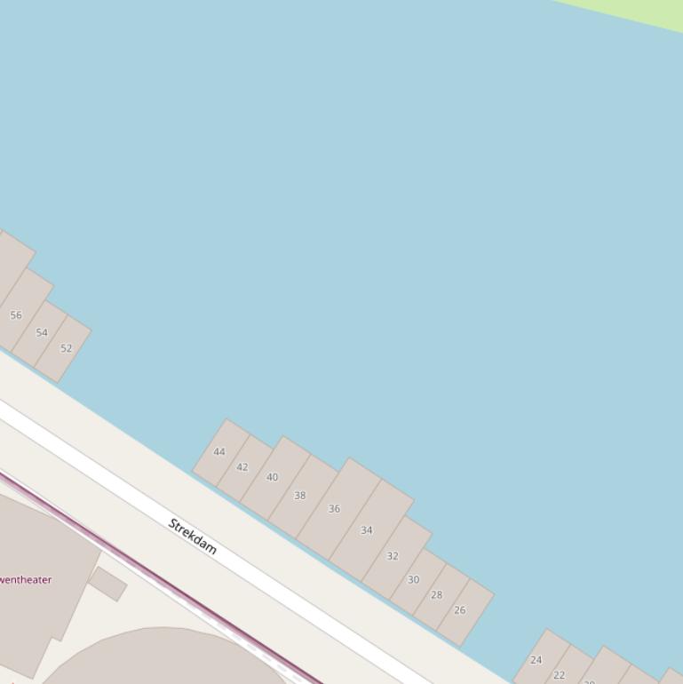 Kaart van de Waterstadhaven.