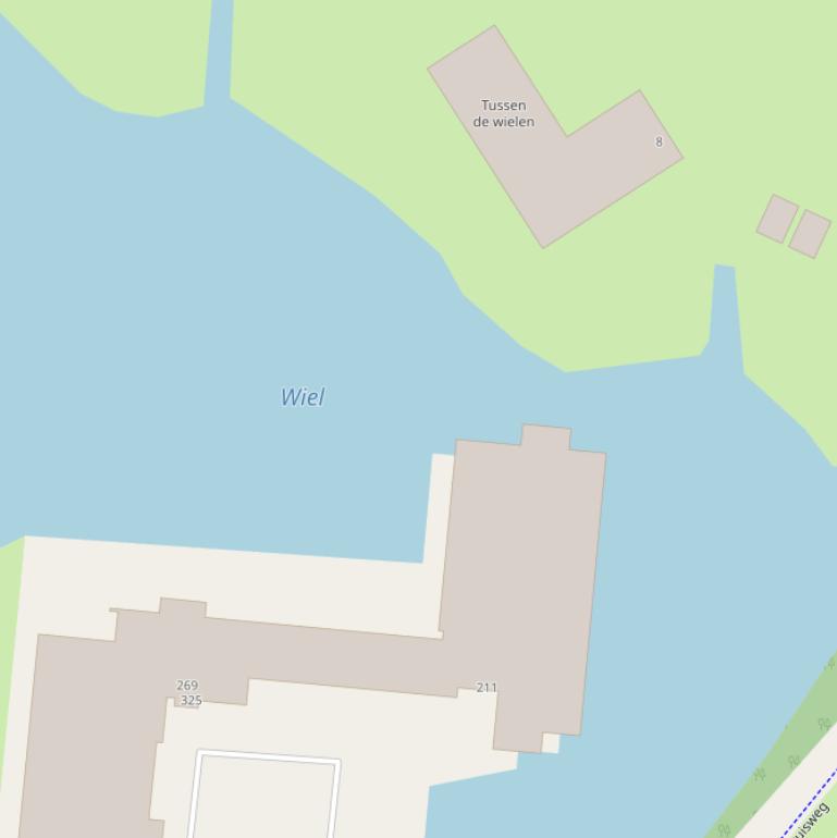 Kaart van  Wiel.