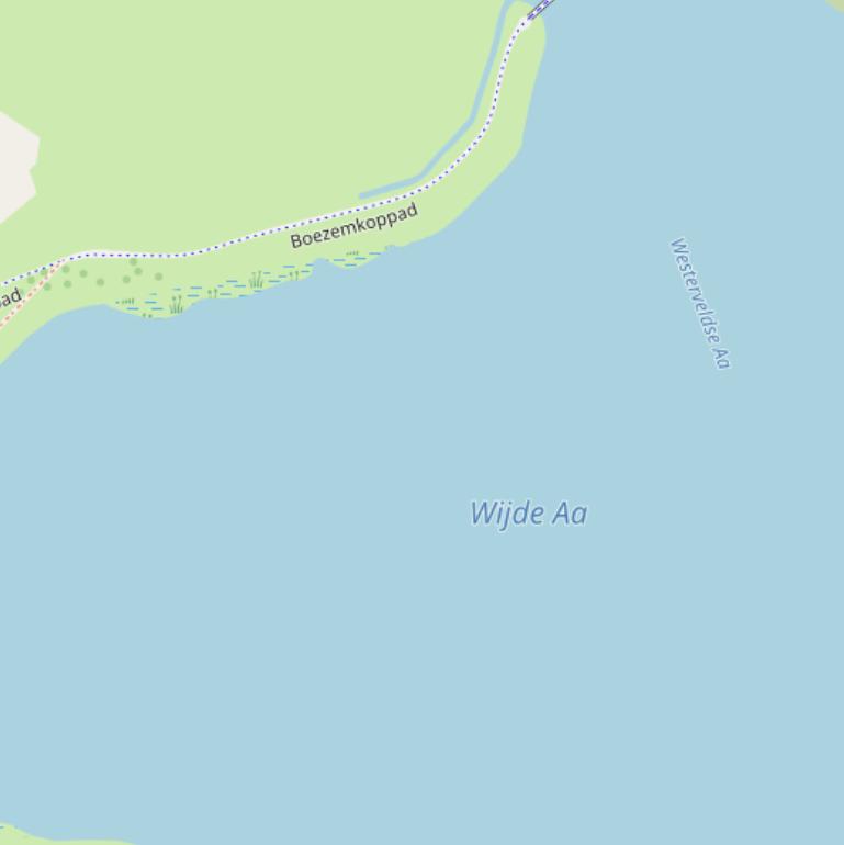 Kaart van  Wijde Aa.