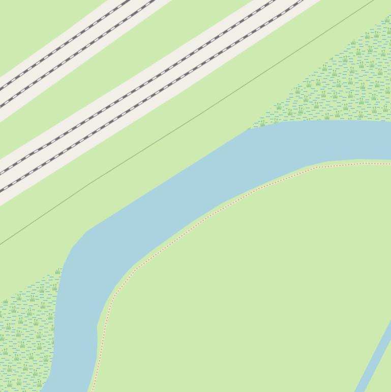 Kaart van  Zalnesche Wetering.