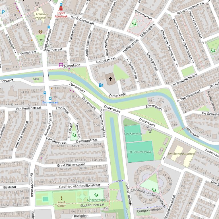 Kaart van  Zomervaart.