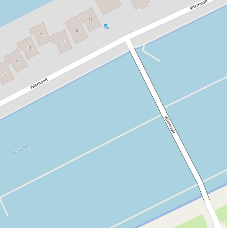 Kaart van de Zuiderhaven.