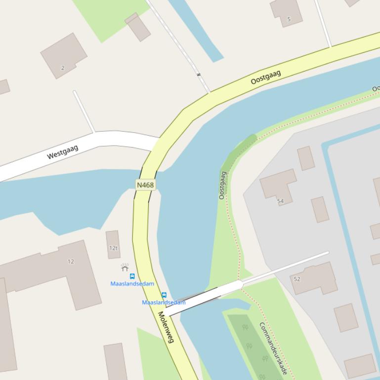 Kaart van  Zuidgaag.