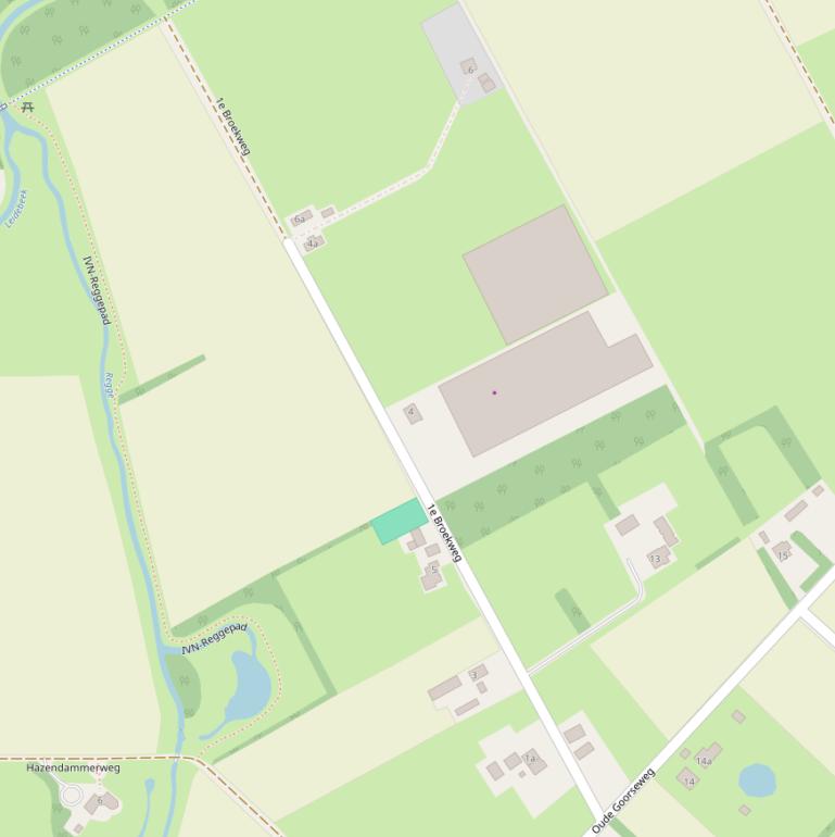 Kaart van de 1e Broekweg.