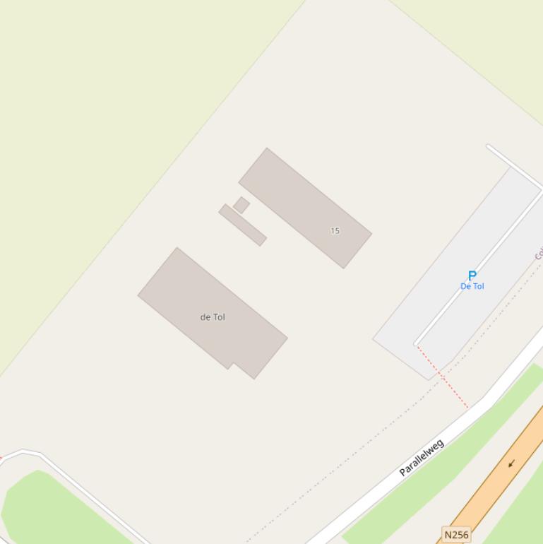 Kaart van de 1e Deltaweg.