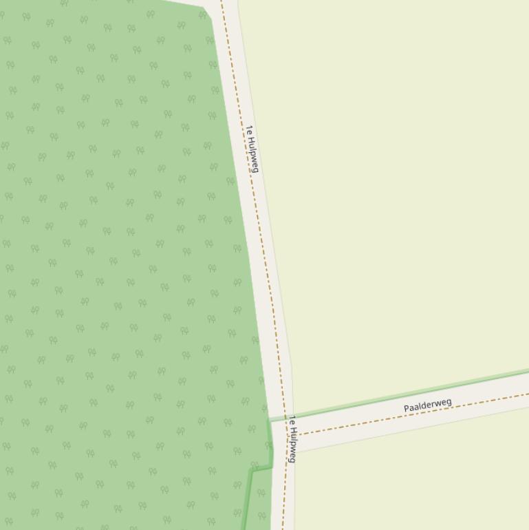 Kaart van de 1e Hulpweg.