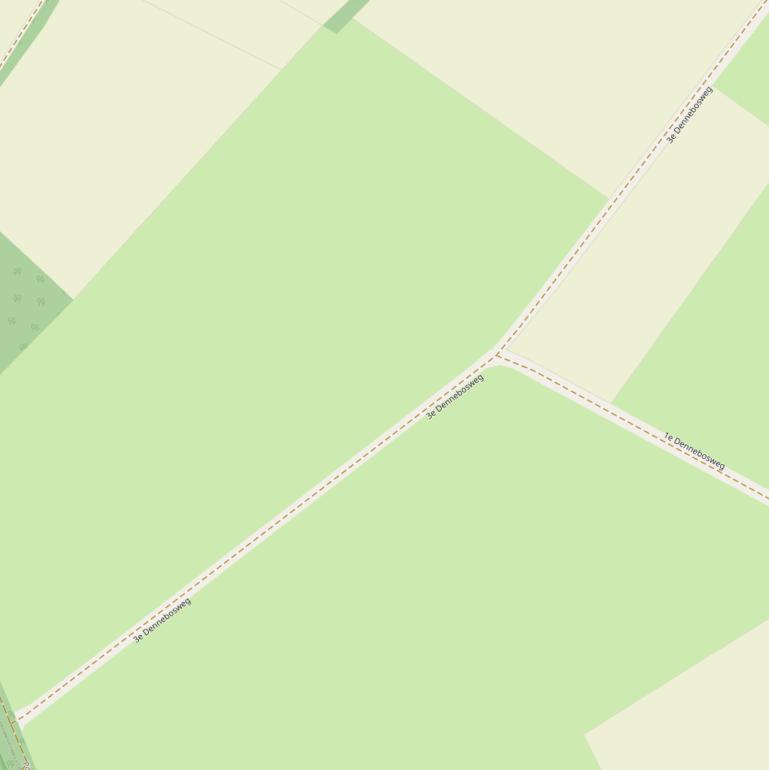 Kaart van de 3e Dennenbosweg.