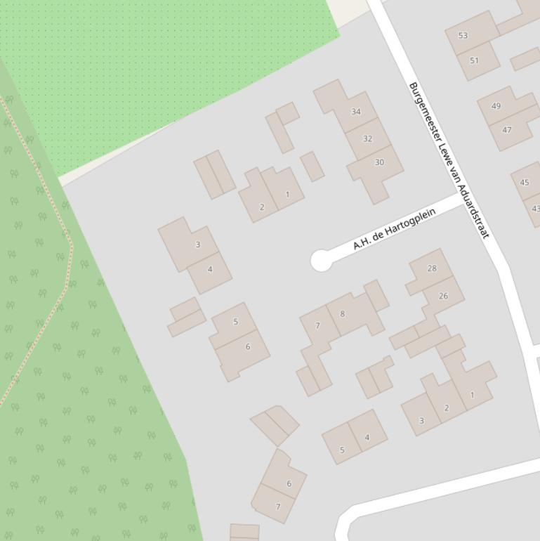 Kaart van  A.H. de Hartogplein.