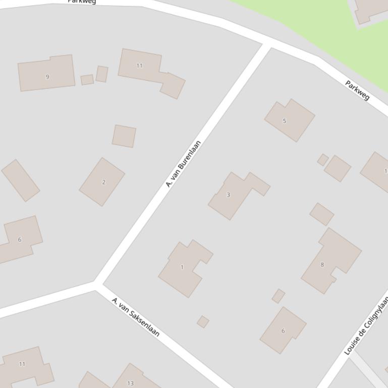 Kaart van de A.van Burenlaan.