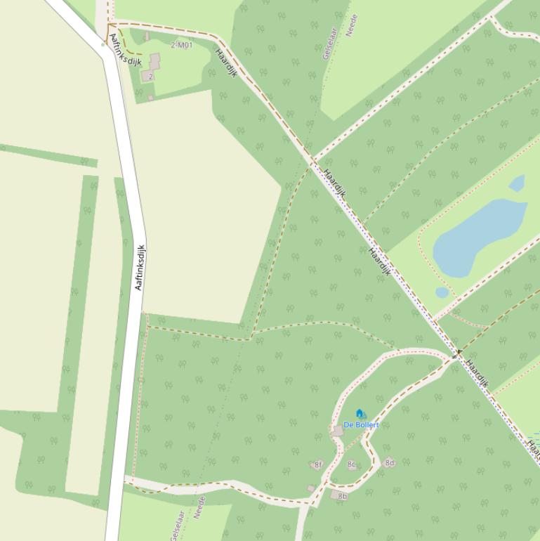 Kaart van de Aaftinksdijk.