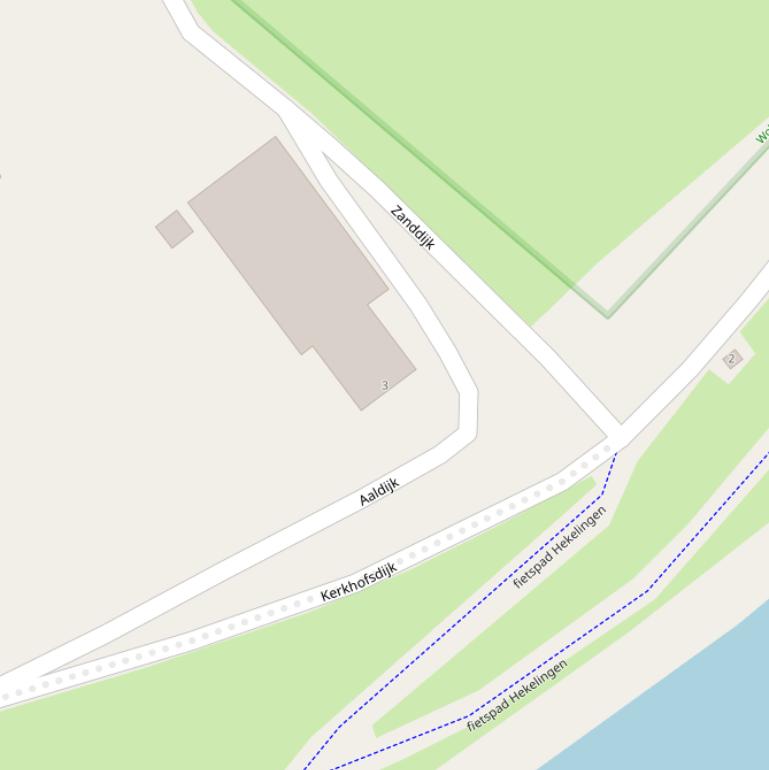 Kaart van de Aaldijk.