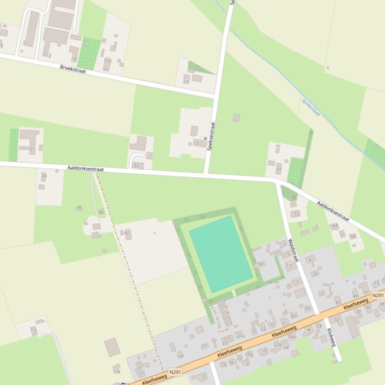 Kaart van de Aaldonksestraat.