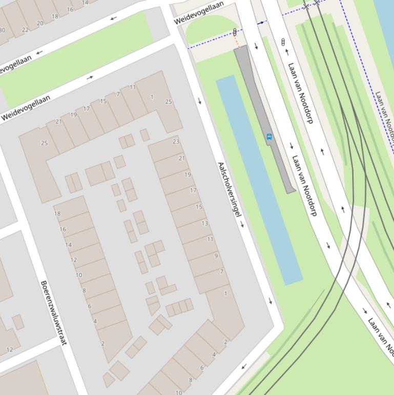 Kaart van de Aalscholversingel.