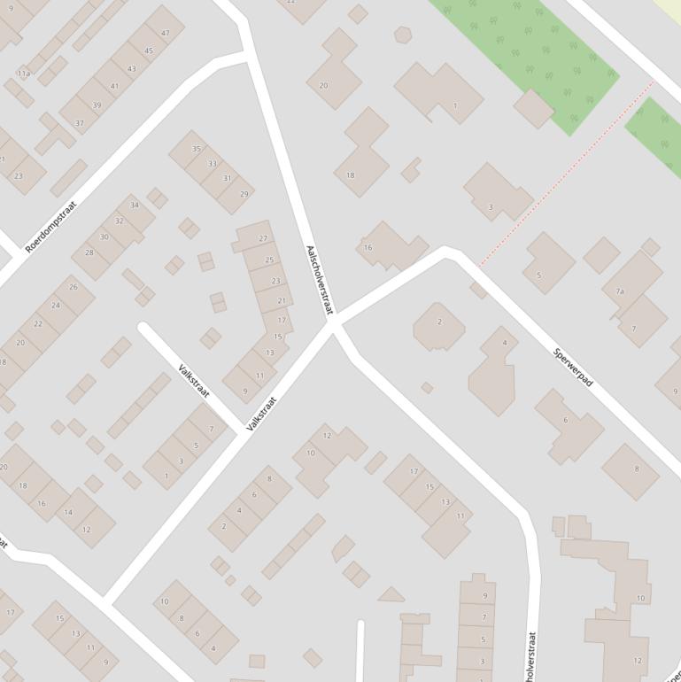 Kaart van de Aalscholverstraat.