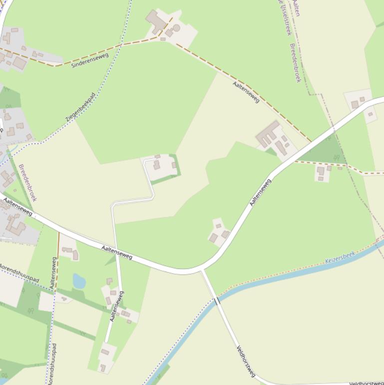 Kaart van de Aaltenseweg.