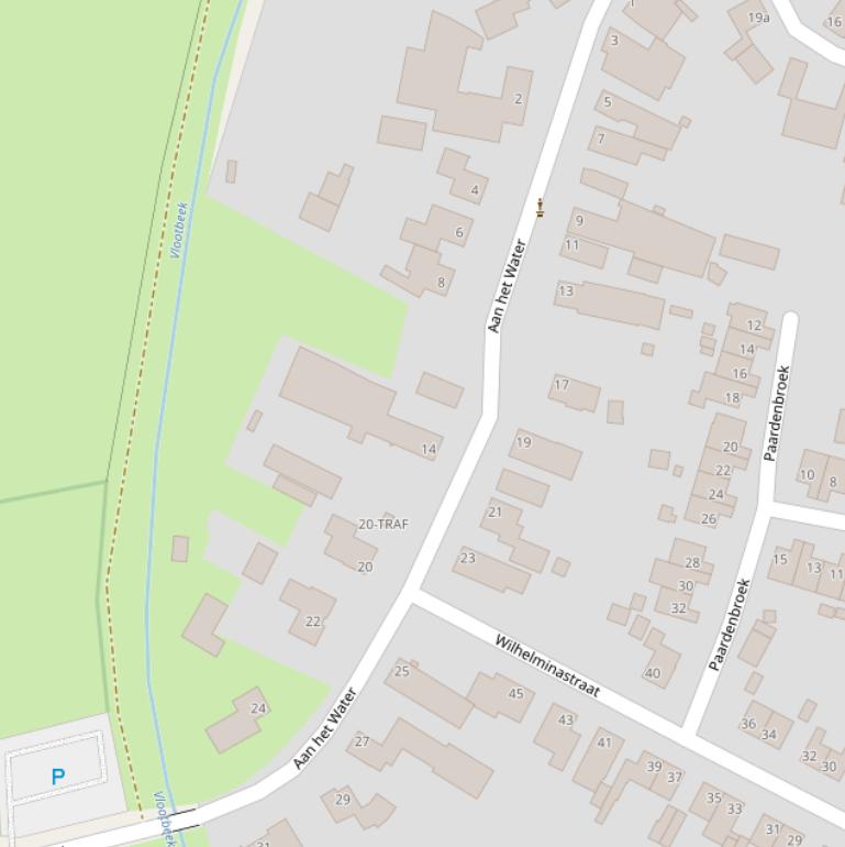 Kaart van  Aan het Water.