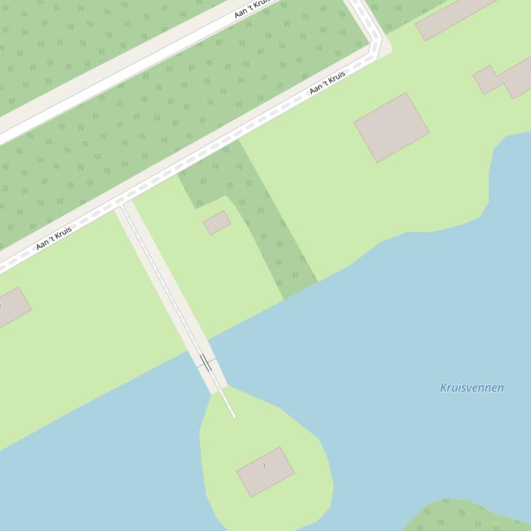 Kaart van  Aan ’t Kruis.