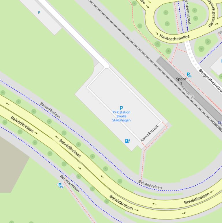 Kaart van de Aarninkstraat.