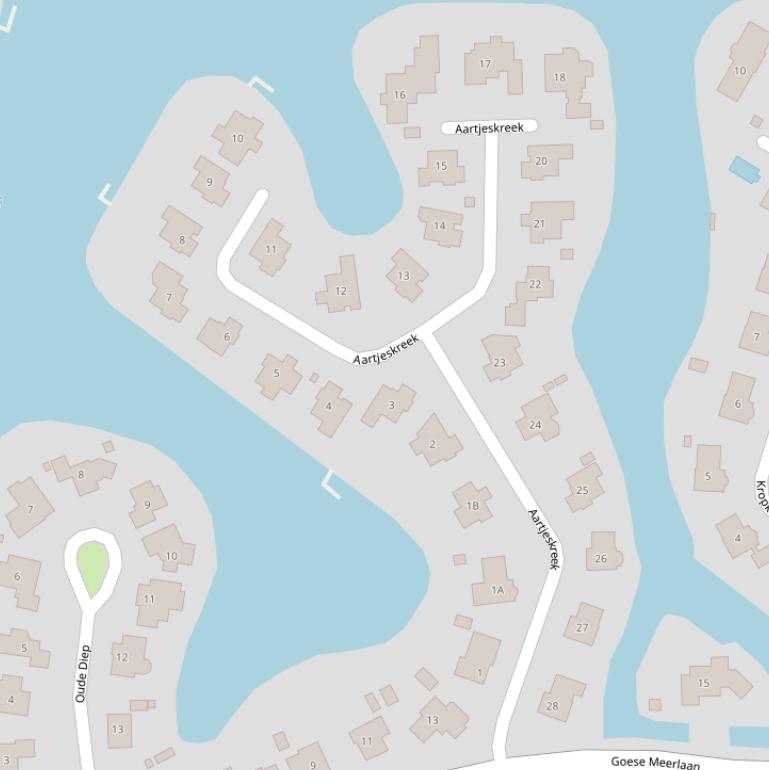 Kaart van  Aartjeskreek.