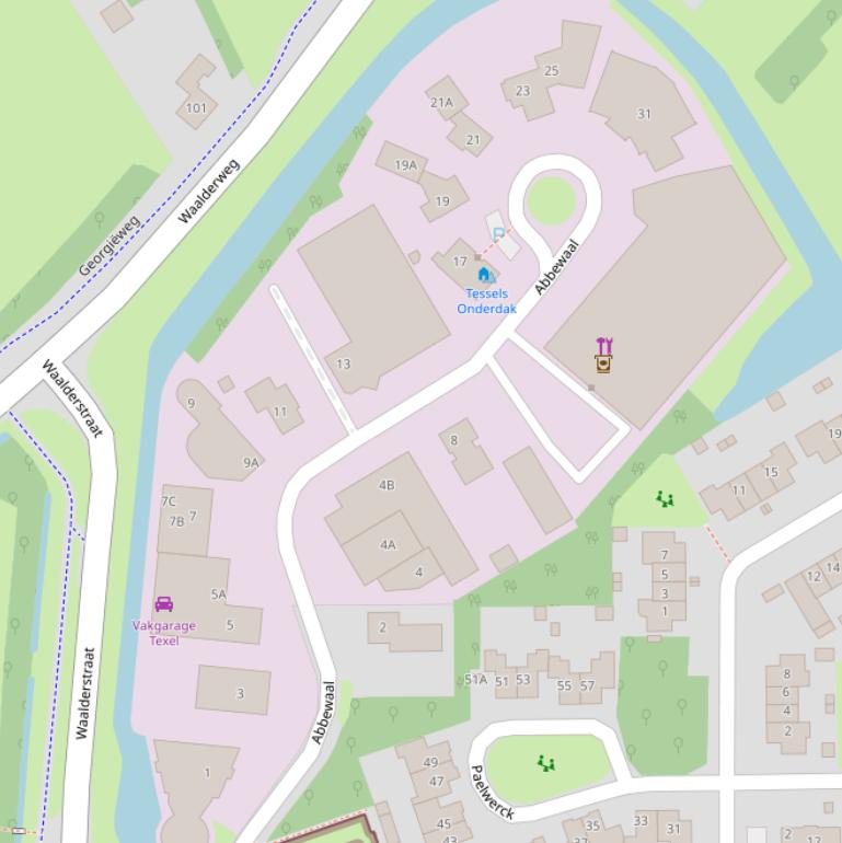 Kaart van  Abbewaal.