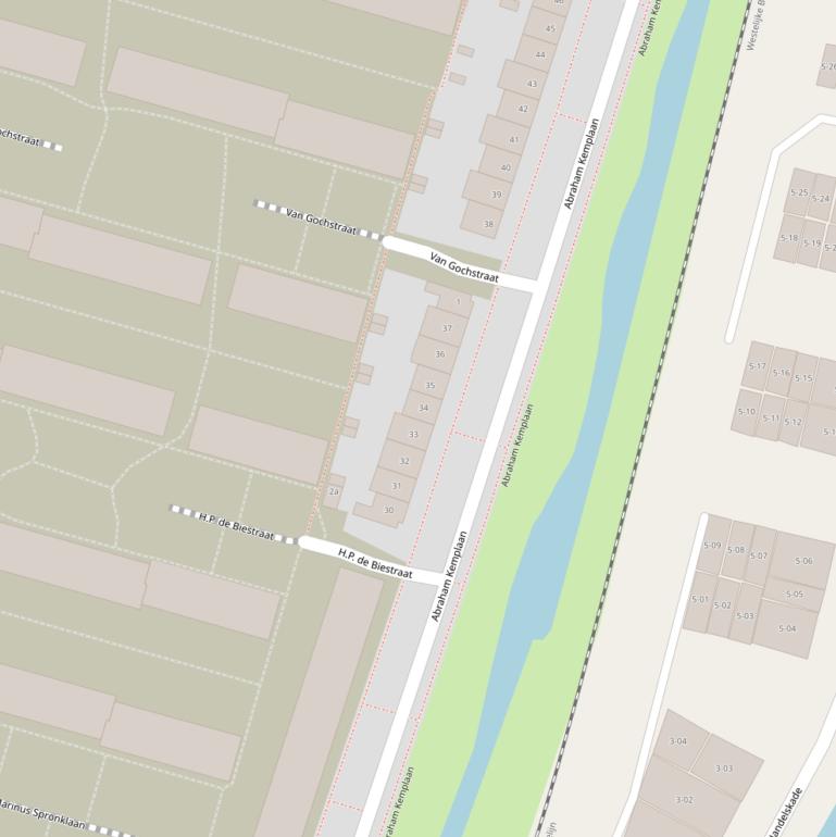 Kaart van de Abraham Kemplaan.