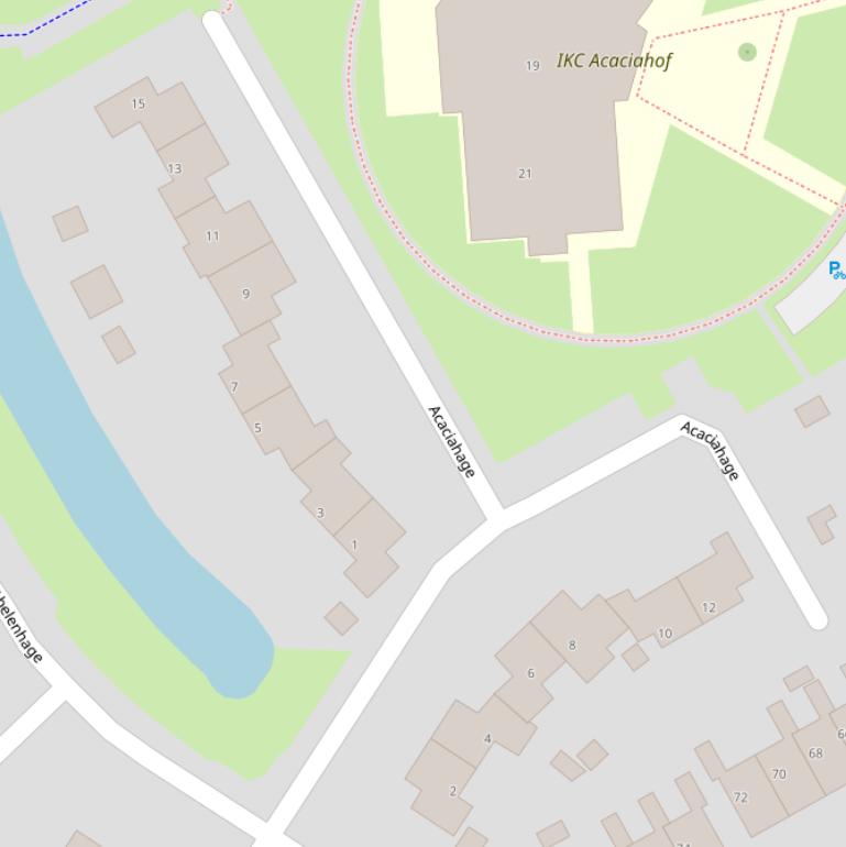 Kaart van  Acaciahage.