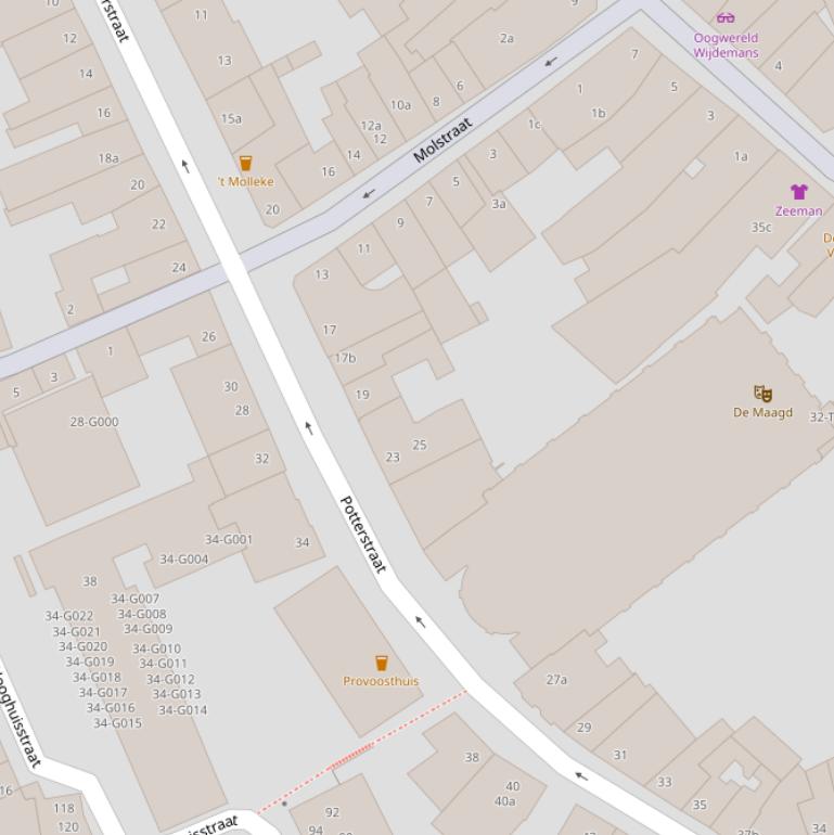 Kaart van  Achter De Zwaan.