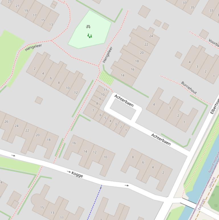 Kaart van  Achterbaen.
