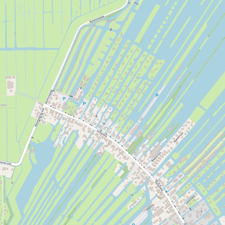 Kaart van het Achterbos.