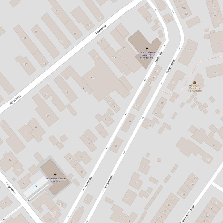 Kaart van de Achterdijk.