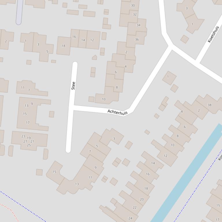 Kaart van  Achterhuis.