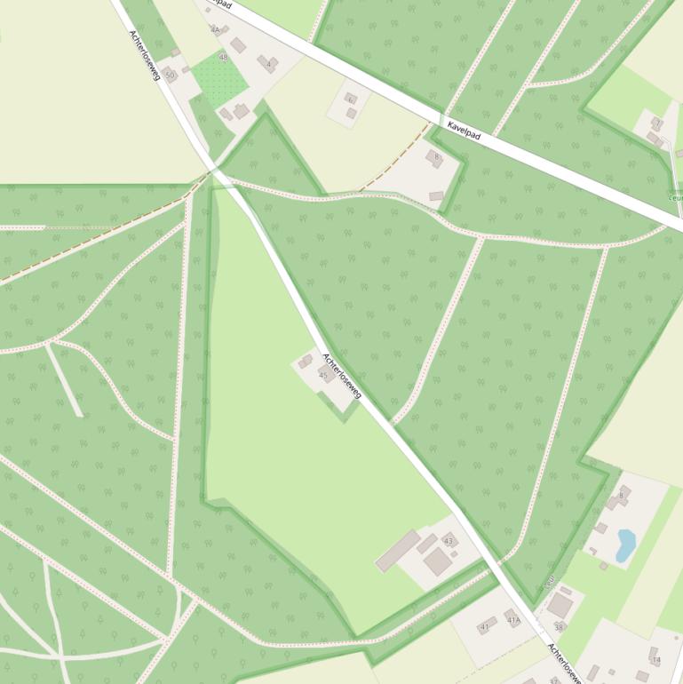 Kaart van de Achterloseweg.