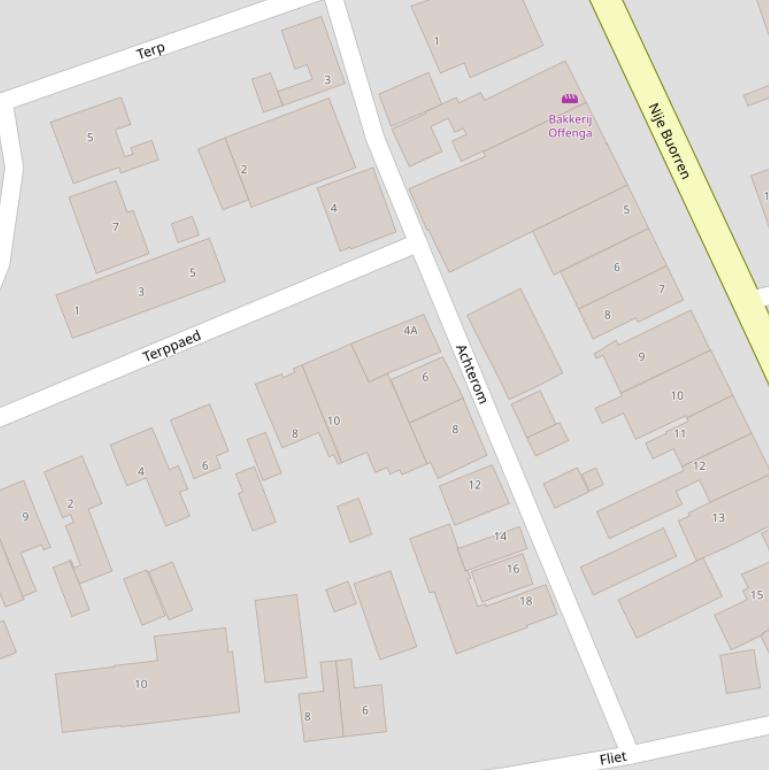 Kaart van  Achterom.