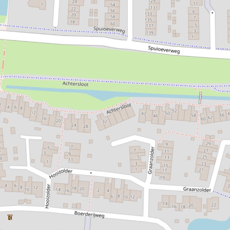 Kaart van  Achtersloot.