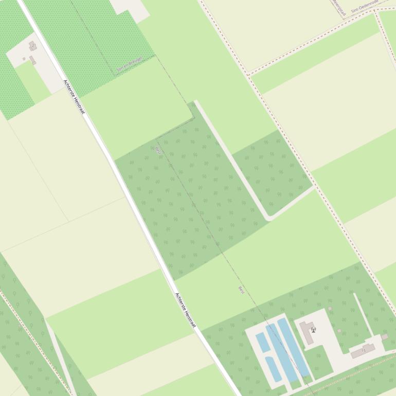 Kaart van de Achterste Heistraat.