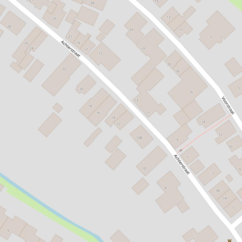 Kaart van de Achterstraat.