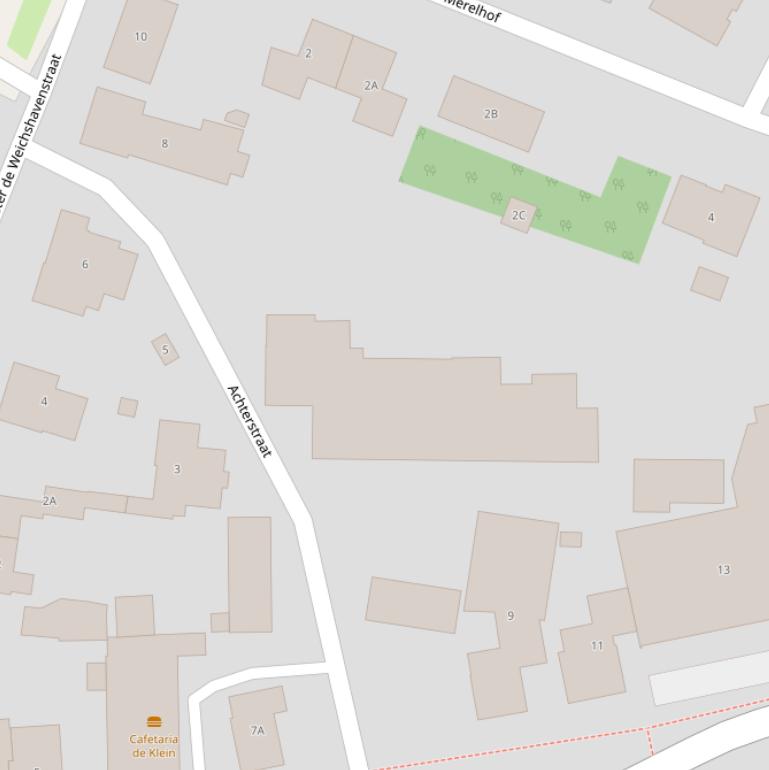 Kaart van de Achterstraat.