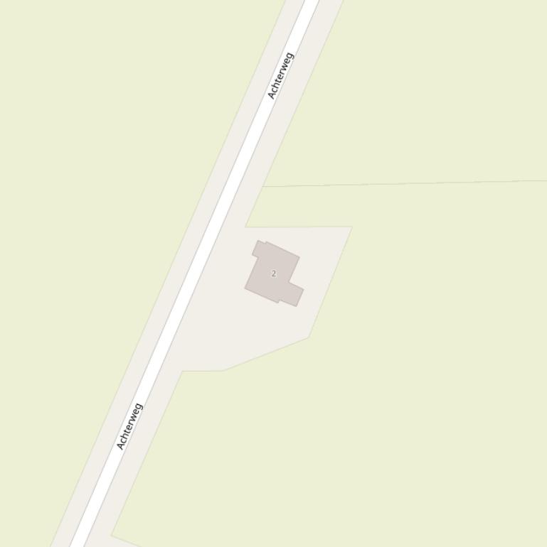 Kaart van de Achterweg.