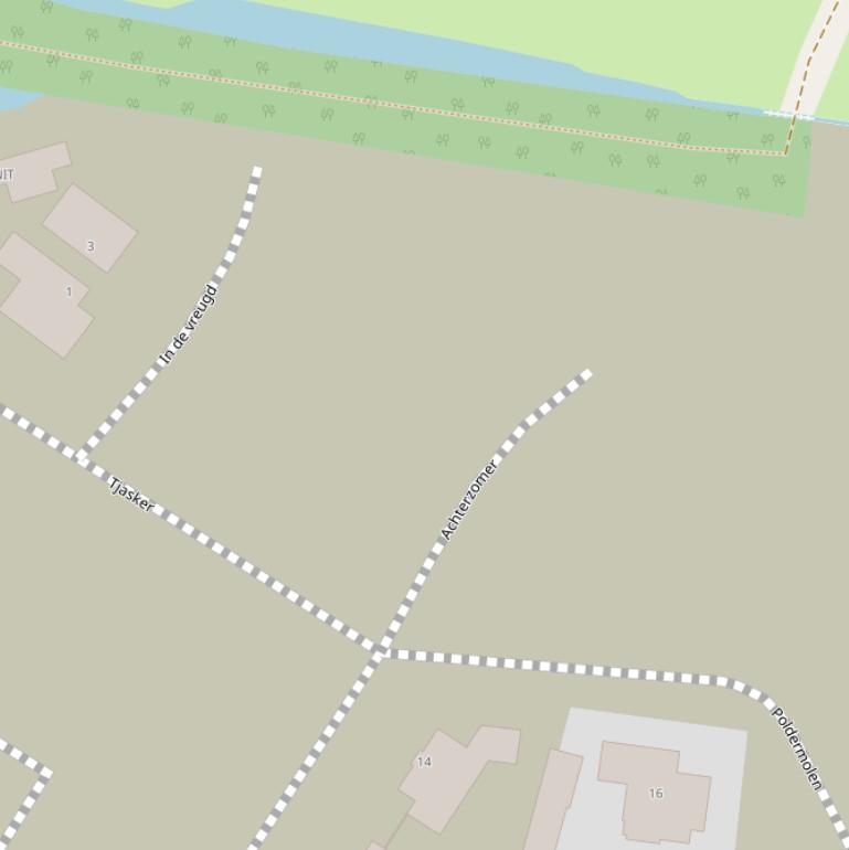 Kaart van  Achterzomer.