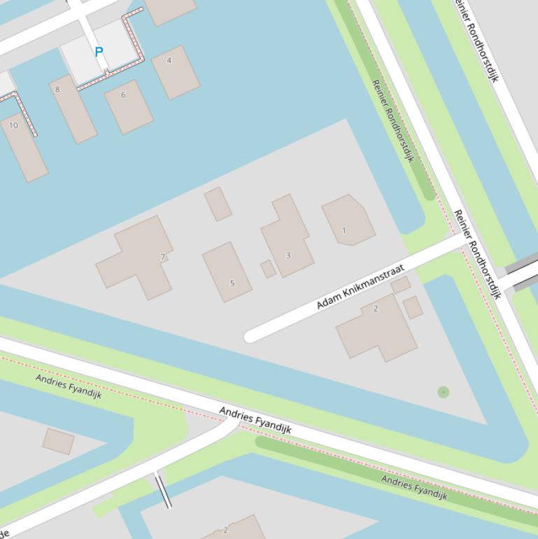 Kaart van de Adam Knikmanstraat.