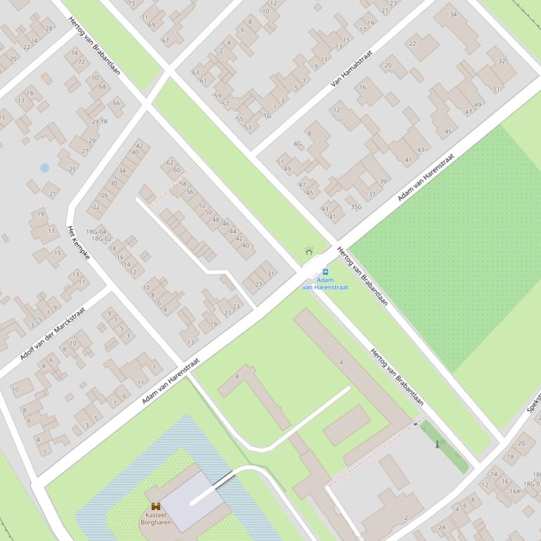 Kaart van de Adam van Harenstraat.