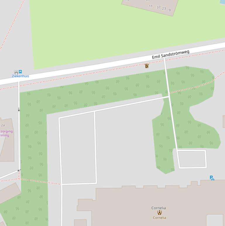 Kaart van de Adriaan Willem Simonszstraat.