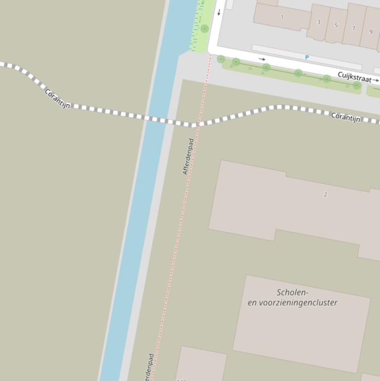 Kaart van het Afferdenpad.