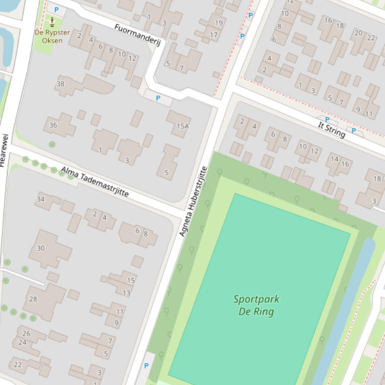 Kaart van  Agneta Huberstrjitte.