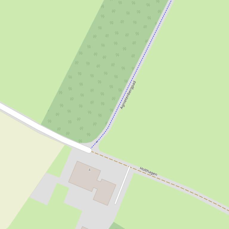 Kaart van het Agnietenbergpad.