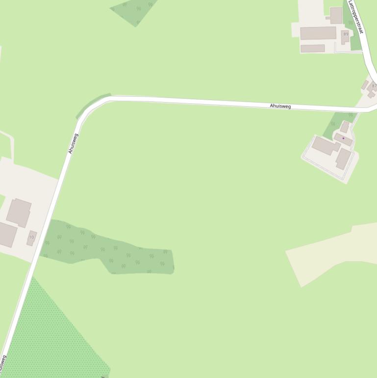 Kaart van de Ahuisweg.