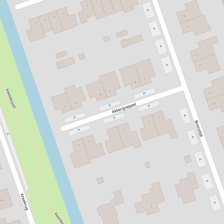 Kaart van  Akkergreppel.