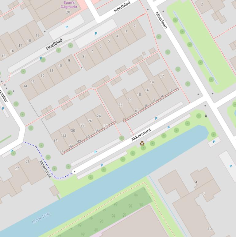 Kaart van  Akkermunt.